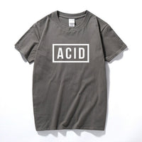 ACID Block Graphic Printed T-shirt 808 303 Techno House Underground Music Top Summer Fashion Camiseta Masculina Cotton T shirt