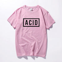 ACID Block Graphic Printed T-shirt 808 303 Techno House Underground Music Top Summer Fashion Camiseta Masculina Cotton T shirt