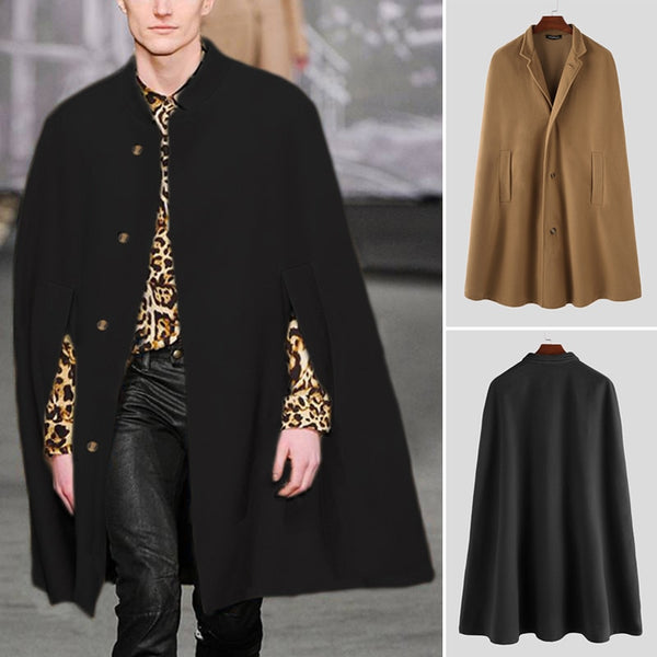 Winter Fashion Men Cloak