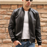 Sheepskin Slim Aviator Leather Bomber