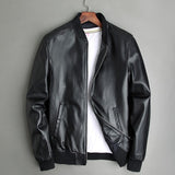 Sheepskin Slim Aviator Leather Bomber