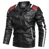 Motorcycle Tri-Color Leather Jacket