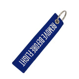 'Remove Before Flight' Keychain Tag