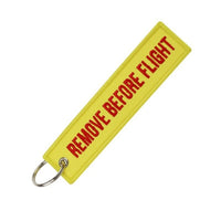 'Remove Before Flight' Keychain Tag