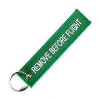 'Remove Before Flight' Keychain Tag