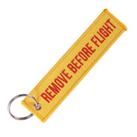 'Remove Before Flight' Keychain Tag